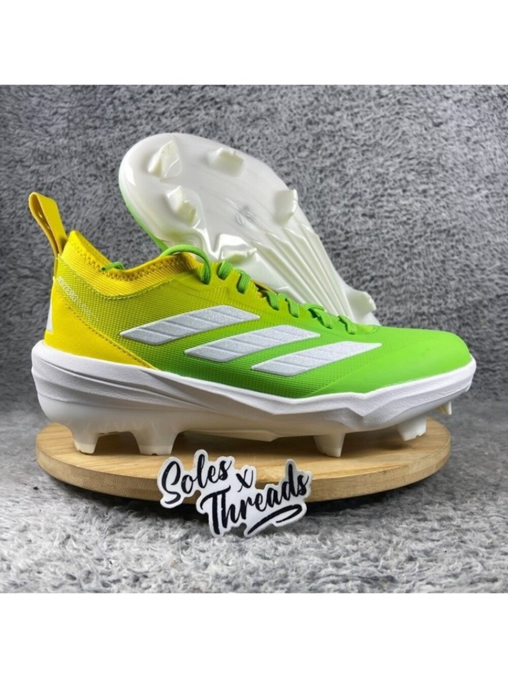 Adidas Adizero Impact TPU Candy Baseball Cleats Size 9.5 Men Lucid Lime JR7827